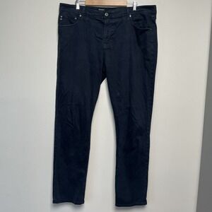 Adriano Goldschmied Pants Mens 40x32 Navy AG The Everett Slim Straight 5 Pocket